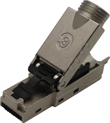 Изображение Techly Wtyk Techly RJ45 Cat8.1 STP samozaciskowy czarny