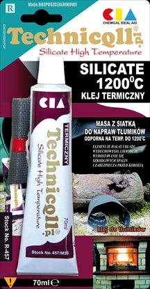 Attēls no Technicqll Klej termiczny Silicate 1200°C 70ml (R-457)