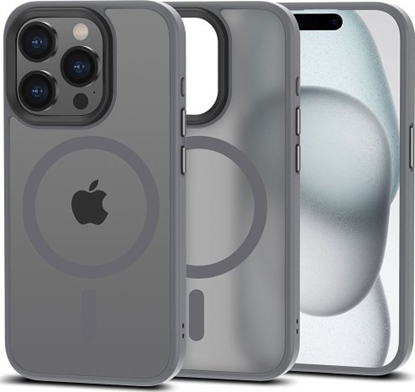 Attēls no Tech-Protect Etui Tech-Protect MagMat MagSafe na iPhone 15 Pro - tytanowy mat