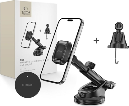 Picture of TECH-PROTECT N59 MAGNETIC DASHBOARD & VENT CAR MOUNT BLACK standard