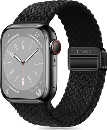 Attēls no Tech-Protect Pasek do APPLE WATCH 3 / 4 / 5 / 6 / 7 / 8 / 9 / SE (38 / 40 / 41 MM) Tech-Protect Nylonmag czarne