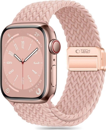 Attēls no Tech-Protect Pasek do APPLE WATCH 4 / 5 / 6 / 7 / 8 / 9 / SE / ULTRA 1 / 2 (42 / 44 / 45 / 49 MM) Tech-Protect Nylonmag Dusty Rose róowe