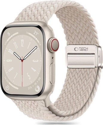 Attēls no Tech-Protect Pasek Tech-Protect Nylonmag Apple Watch 4/5/6/7/8/9/SE/Ultra 1/2 42/44/45/49mm Starlight