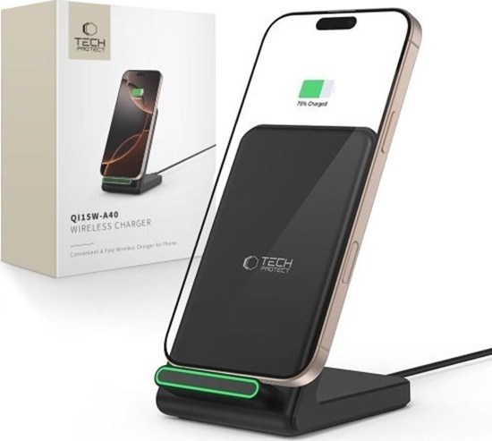 Picture of TECH-PROTECT QI15W-A40 WIRELESS CHARGER BLACK