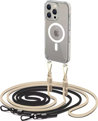 Attēls no Tech-Protect Tech-Protect Flexair Chain Magsafe do iPhone 15 Pro czarno-beowy