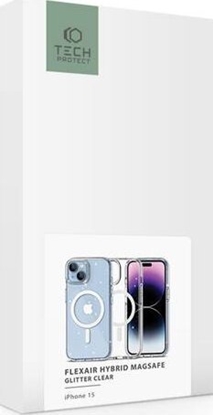 Attēls no Tech-Protect Tech-Protect Flexair Hybrid Magsafe do iPhone 15 Glitter Clear