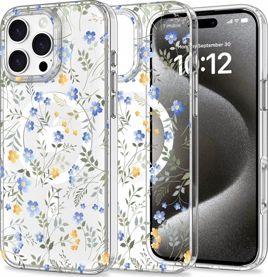 Изображение Tech-Protect TECH-PROTECT MAGMOOD MAGSAFE IPHONE 16 PRO MAX SPRING FLOWERS