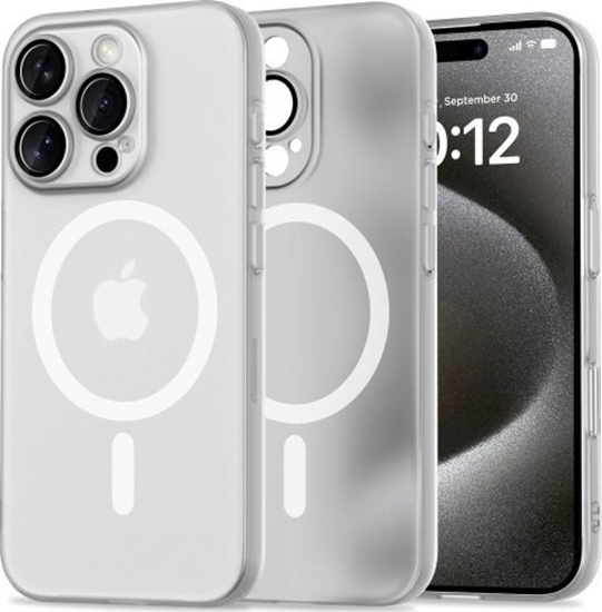 Picture of Tech-Protect TECH-PROTECT MAGSLIM MAGSAFE IPHONE 16 PRO MATTE/WHITE
