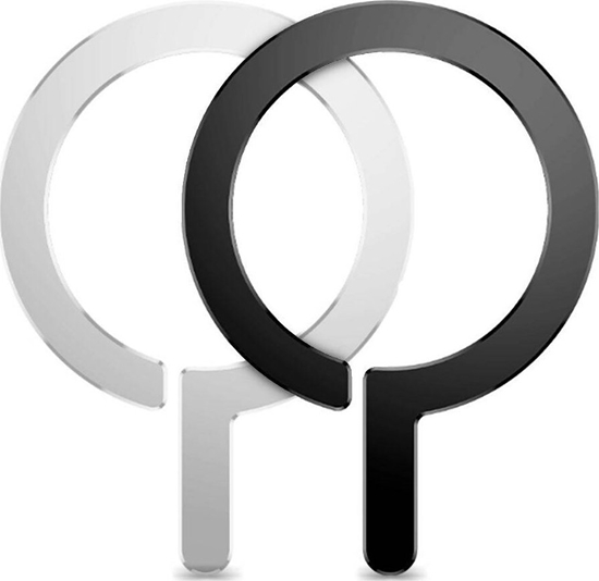 Изображение Tech-Protect TECH-PROTECT METALRING MAGSAFE UNIVERSAL MAGNETIC RING 2-PACK BLACK & SILVER