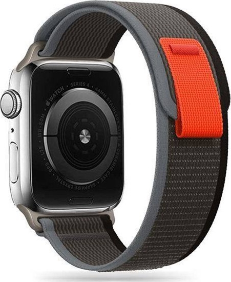 Picture of Tech-Protect TECH-PROTECT NYLON APPLE WATCH 4 / 5 / 6 / 7 / 8 / SE / ULTRA (42 / 44 / 45 / 49 MM) BLACK/ORANGE