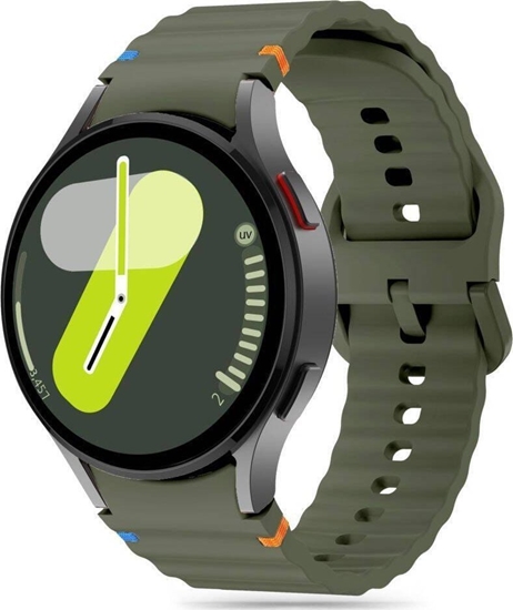 Picture of Tech-Protect TECH-PROTECT SILICONE SPORT SAMSUNG GALAXY WATCH 4 / 5 / 5 PRO / 6 / 7 / FE ARMY GREEN
