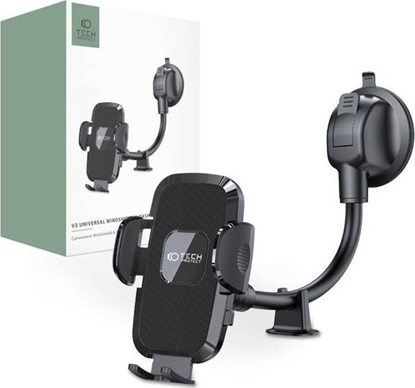 Attēls no Tech-Protect TECH-PROTECT V3 UNIVERSAL LONG ARM WINDSHIELD & DASHBOARD CAR MOUNT BLACK