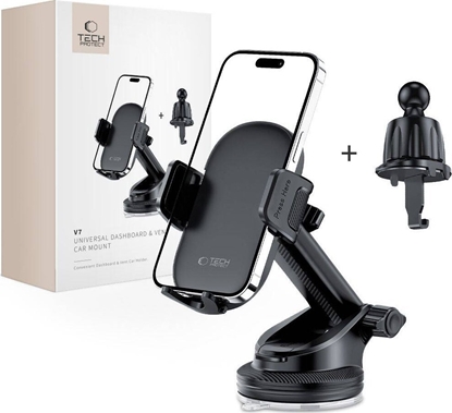 Picture of Tech-Protect TECH-PROTECT V7 UNIVERSAL DASHBOARD & VENT CAR MOUNT BLACK