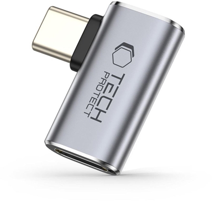 Attēls no Tech-Protect Tech-Protect Ultraboost AA01 USB-C Angled Adapter - Gray