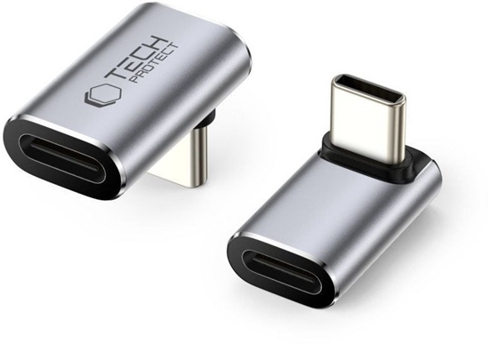 Picture of Tech-Protect Tech-Protect Ultraboost AA02 USB-C Angled Adapter - Gray