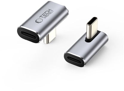 Attēls no Tech-Protect Tech-Protect Ultraboost AA03 USB-C Angled Adapter - Gray