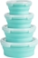 Attēls no Teesa Zestaw okrgych pojemników silikonowych Teesa