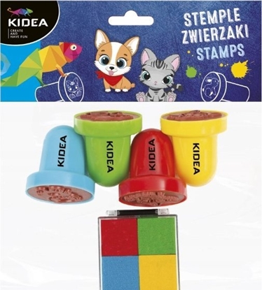 Изображение Teka Stempelki due + tusz Zwierzaki KIDEA