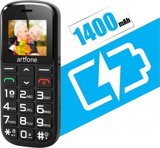 Picture of Telefon komórkowy Artfone Sponge CS182 Black