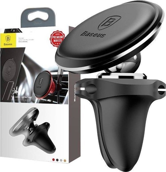 Picture of Telefona Turētājs Baseus Magnetic Air Vent Black