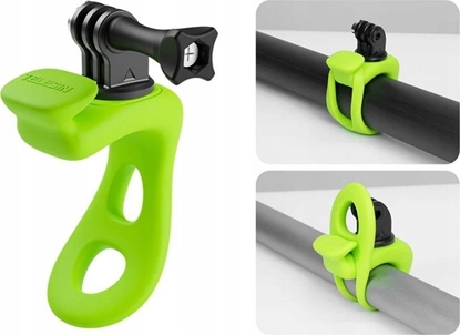 Picture of Telesin Elastyczny Uchwyt Na Rower Motocykl 360° Do Gopro Sjcam Xiaomi Dji Insta360 / Tlq-002 / Zielony