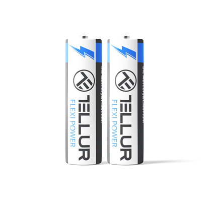 Picture of Tellur Flexi Power battery, Super Alkaline, AA LR6, 1.5V, 2 pcs/set