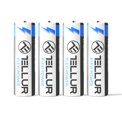 Picture of Tellur Flexi Power battery, Super Alkaline, AA LR6, 1.5V, 4 pcs/set