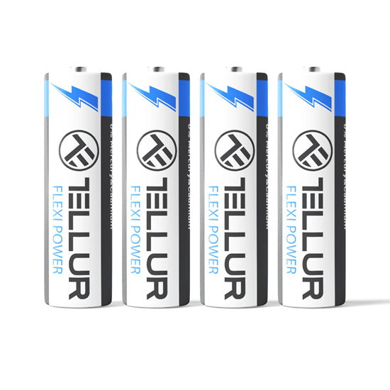 Изображение Tellur Flexi Power battery, Super Alkaline, AA LR6, 1.5V, 4 pcs/set