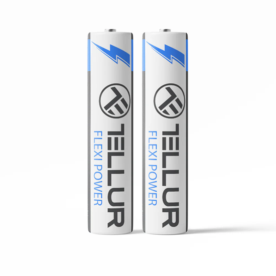 Изображение Tellur Flexi Power battery, Super Alkaline, AAA LR03, 1.5V, 2 pcs/set