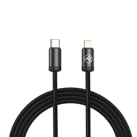 Picture of Tellur Minimalist USB-C to Lightning  Cable 3A 1m PD27W Black