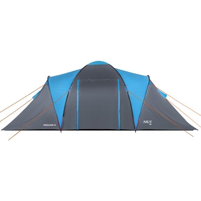 Attēls no Telts NC6431 CAMPING TENT BLUE-GRAY HIGHLAND IV NILS CAMP