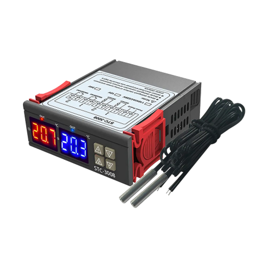 Изображение Termostats STC-3008 – Precīza Temperatūras Kontrole | Divi neatkarīgi kontroles kanāli