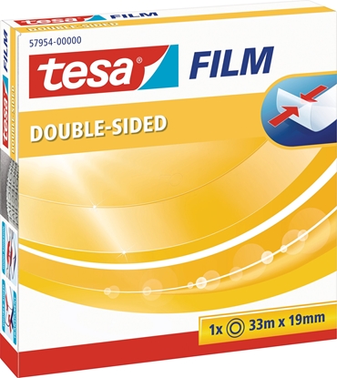 Picture of Tesa Double Sid. Tape 33m x 19mm transparent 57954