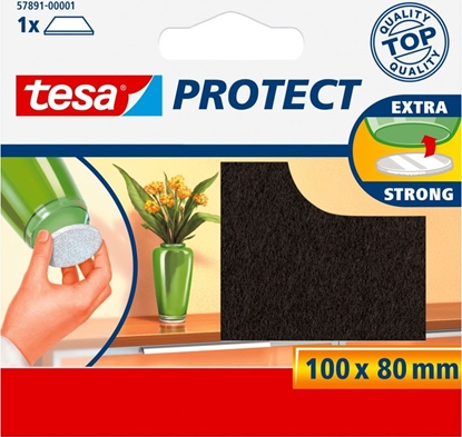 Изображение Tesa PODKADKA FILCOWA 100MM:80MM BRZOWA 1SZT. H5789101 TESA