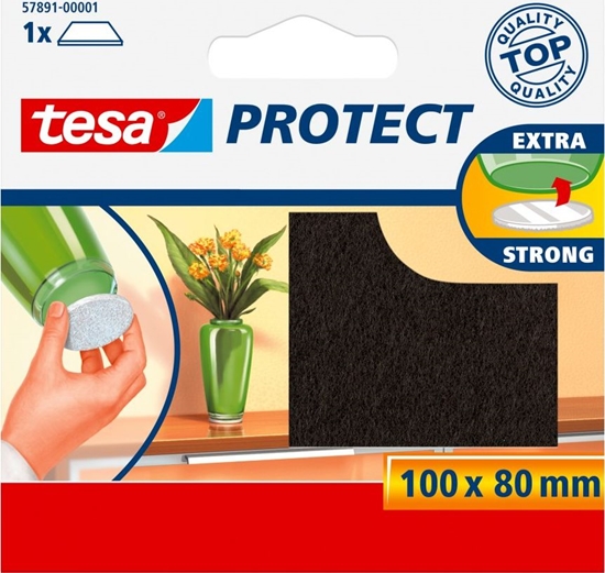 Picture of Tesa PODKADKA FILCOWA 100MM:80MM BRZOWA 1SZT. H5789101 TESA