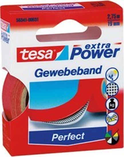 Picture of Tesa tesa extra Power Perfect Gewebeband 2,75m 19mm gelb