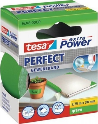 Attēls no Tesa tesa extra Power Perfect Gewebeband 2,75m 38mm grün