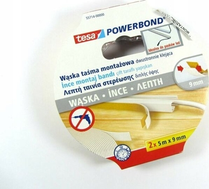 Изображение Tesa tesa Powerbond Montageband 2x 5m x 9mm schmal