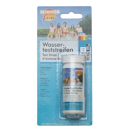 Изображение Testa strēmeles pH un Hlora mērīšanai 50gab.