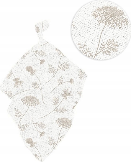 Picture of Texpol 90473-PIELUSZKA BAMBUSOWO-LNIANA AKARD 120X120 CM DZIKI KOPER