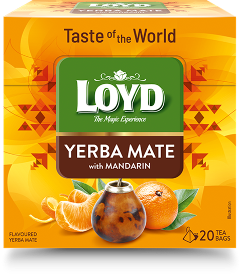 Изображение Tēja LOYD Yerba Mate&Mandarine 20 x 1,7g