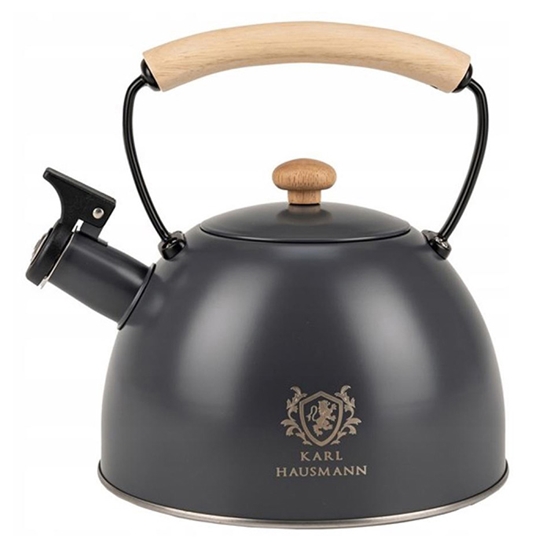 Picture of Tējkanna Karl Hausmann ar svilpi pelēka 2.5L nerūs.tēr.