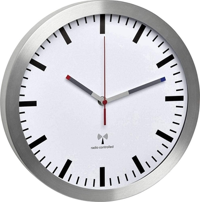 Picture of TFA 60.3528.02  radio-controlled wall clock aluminium