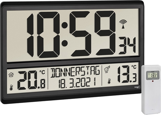 Picture of TFA 60.4521.01 XL Radio Clock with Indoor/Outdoor Temperature