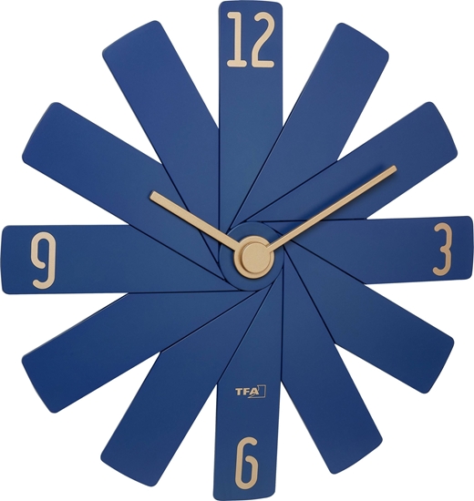 Picture of TFA Clock in the box blue Wall Clock