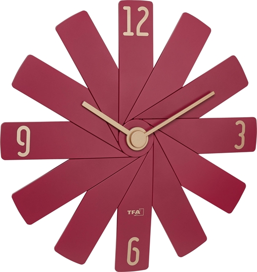 Picture of TFA Clock in the box red Wall Clock