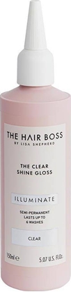 Изображение The Hair Boss THE HAIR BOSS_By Lisa Shepherd The Clear Shine Gloss uniwersalny, bezbarwny wzmacniacz i rozwietlacz koloru 150ml