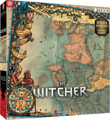 Attēls no The Witcher 3 (Wiedmin 3) The Northern Kingdoms Puzzle 1000