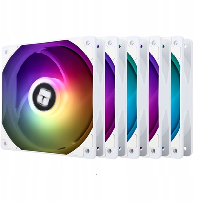 Attēls no Thermalright TL-C12CW-S X5 PWM ARGB Baltas 5vnt. (120mm) (Balti) Ventiliatoriai