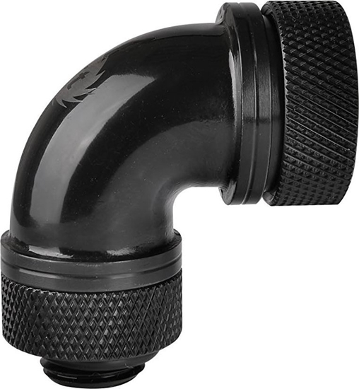 Picture of Thermaltake Zczka ktowa 90° PETG Pacific 1/4" x 16mm Czarna (CL-W097-CA00BL-A)
